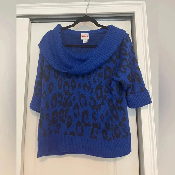 Ruby‎ Rd blue and black sweater w/short sleeves - Picture 1 of 3